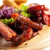 Recipe BBQ ribs and sausages