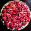 Coconut pie with strawberries (no butter and less sugar) Torta tal coconut u frawli bla butir u b inqas zokkor