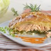 Salmon leek filo pouches Pakketti tal-filo bis-salamun u kurrat