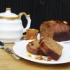 Chocolate and caramelised nuts cake