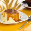 Custard with caramel