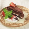 Chocolate strawberry gateaux