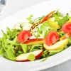 Rucola mint and apple salad