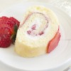 Strawberry roll cake