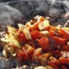 Beef and sweet peppers
