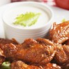 Curry wings with yoghurt dip