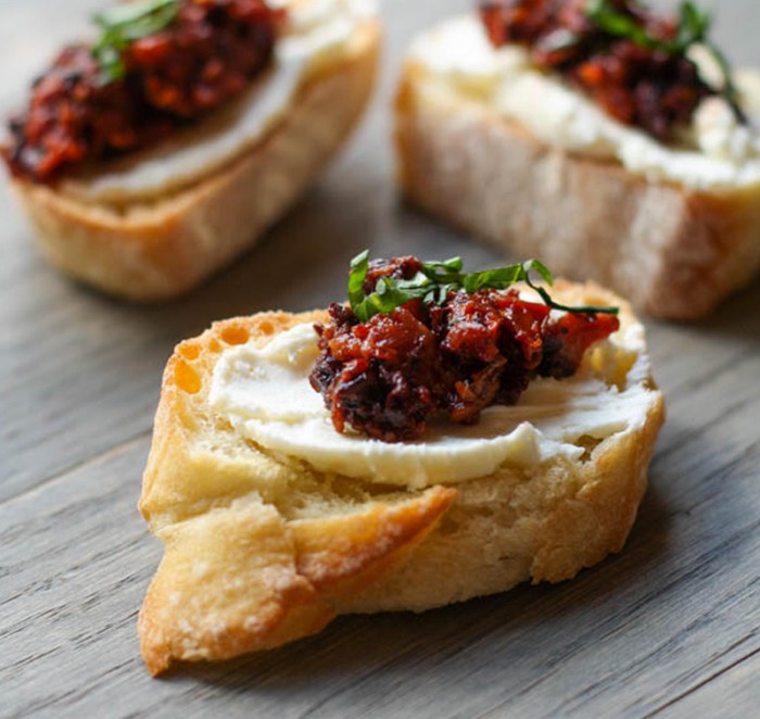 Recipe Sundried Tomato & Olive Bruschetta LITTLEROCK